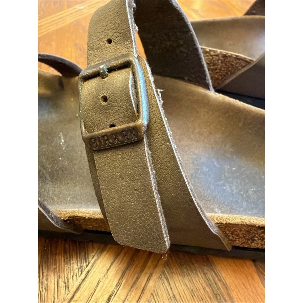 Birkenstock Mayari Birko-Flor Size 37 US 6.5 -7 Womens Shoes Brown Sandals